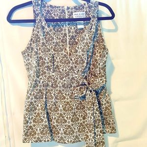 Paul & Joe lightweight cotton print camisole blouse with back zip and longer.